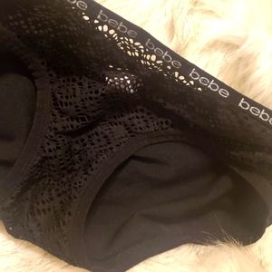 BeBe Mesh Front Hipster Panties